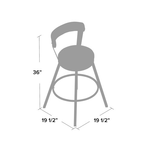 Williston Flint Swivel Bar & Counter Stool & Reviews Wayfair